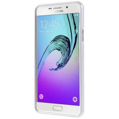 Samsung Galaxy A7 2016 (A710) Mercury sidabrinis kieto silikono (TPU) dėklas / Priedai.lt