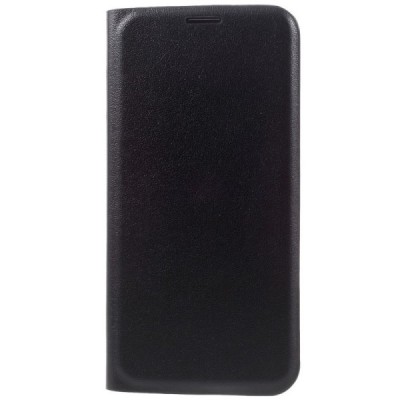Samsung Galaxy S7 Edge (G935) melns atvēramais Smart Wallet ādas maciņš - maks / Vacins.lv