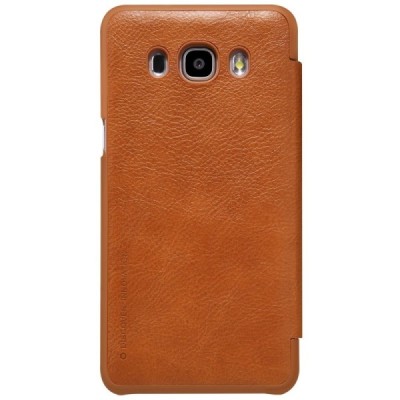 Greznais „Nillkin“ Qin sērijas ādas atvērams brūns Samsung Galaxy J5 2016 (J510) maciņš / Vacins.lv
