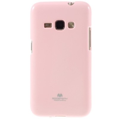 Samsung Galaxy J1 2016 (J120) Mercury šviesiai rožinis kieto silikono TPU dėklas - nugarėlė / Priedai.lt