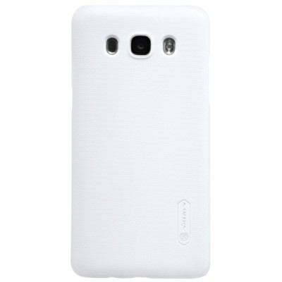 Samsung Galaxy J5 2016 (J510) Nillkin Frosted Shield balts plastmasas apvalks + ekrāna aizsargplēve / Vacins.lv