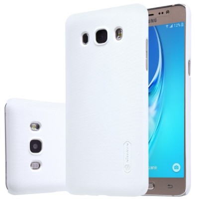 Samsung Galaxy J5 2016 (J510) Nillkin Frosted Shield balts plastmasas apvalks + ekrāna aizsargplēve / Vacins.lv