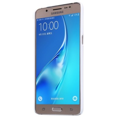Samsung Galaxy J5 2016 (J510) Nillkin Frosted Shield balts plastmasas apvalks + ekrāna aizsargplēve / Vacins.lv