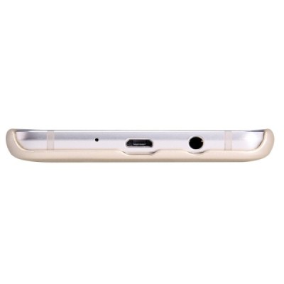 Samsung Galaxy J5 2016 (J510) Nillkin Frosted Shield zelta plastmasas apvalks + ekrāna aizsargplēve / Vacins.lv