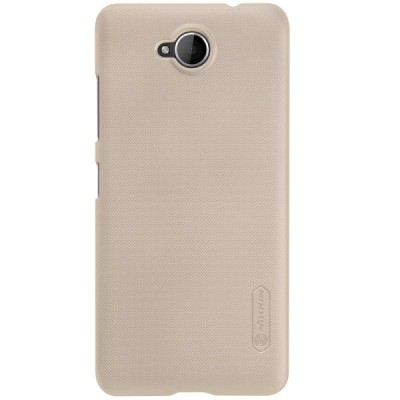 Microsoft Lumia 650 Nillkin Frosted Shield zelta plastmasas apvalks + ekrāna aizsargplēve / Vacins.lv