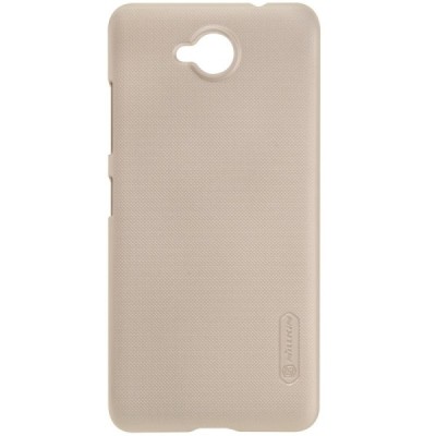 Microsoft Lumia 650 Nillkin Frosted Shield auksinis plastikinis dėklas + apsauginė ekrano plėvelė / Priedai.lt