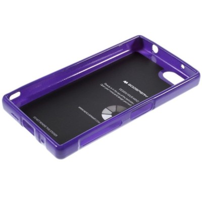 Sony Xperia Z5 Compact violetinis Mercury kieto silikono (TPU) dėklas / Priedai.lt