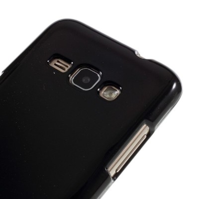Samsung Galaxy J1 2016 (J120) Mercury melns cieta silikona (TPU) futrālis / Vacins.lv