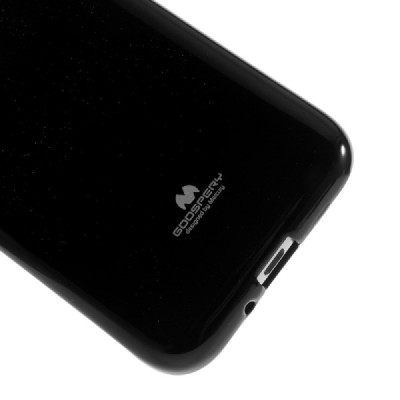 Samsung Galaxy J1 2016 (J120) Mercury melns cieta silikona (TPU) futrālis / Vacins.lv