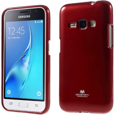 Samsung Galaxy J1 2016 (J120) raudonas Mercury kieto silikono (TPU) dėklas / Priedai.lt
