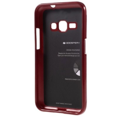 Samsung Galaxy J1 2016 (J120) raudonas Mercury kieto silikono (TPU) dėklas / Priedai.lt