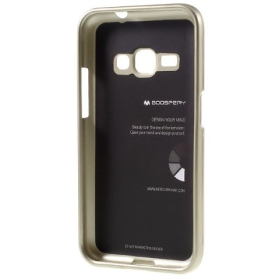 Samsung Galaxy J1 2016 (J120) Mercury zelta cieta silikona (TPU) futrālis / Vacins.lv