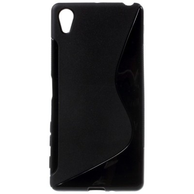 Sony Xperia X (F5121, F5122) cieta silikona (TPU) melns apvalks / vacins.lv
