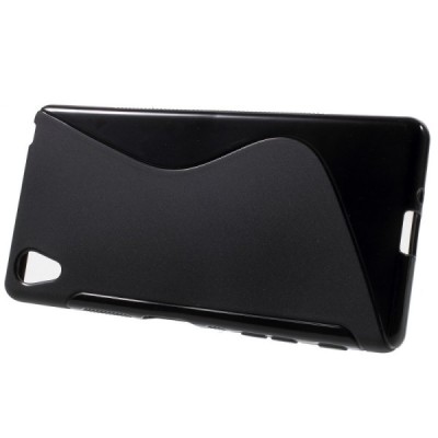 Sony Xperia X (F5121, F5122) cieta silikona (TPU) melns apvalks / vacins.lv