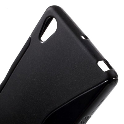 Sony Xperia X (F5121, F5122) cieta silikona (TPU) melns apvalks / vacins.lv