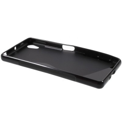 Sony Xperia X (F5121, F5122) cieta silikona (TPU) melns apvalks / vacins.lv