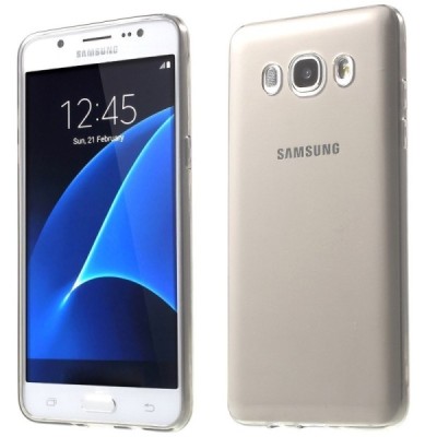 Samsung Galaxy J5 2016 (J510) dzidrs (caurspīdīgs) cieta silikona TPU pasaulē planākais apvalks / Vacins.lv