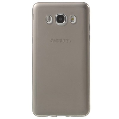 Samsung Galaxy J5 2016 (J510) dzidrs (caurspīdīgs) cieta silikona TPU pasaulē planākais pelēks apvalks / Vacins.lv