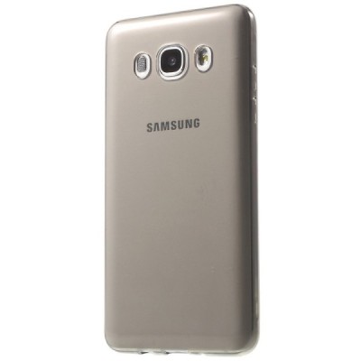 Samsung Galaxy J5 2016 (J510) dzidrs (caurspīdīgs) cieta silikona TPU pasaulē planākais pelēks apvalks / Vacins.lv