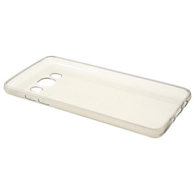Samsung Galaxy J5 2016 (J510) dzidrs (caurspīdīgs) cieta silikona TPU pasaulē planākais pelēks apvalks / Vacins.lv