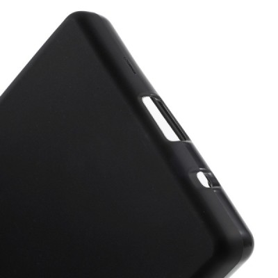 Sony Xperia Z5 Compact melns cieta silikona futrālis / Vacins.lv
