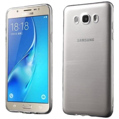 Samsung Galaxy J7 2016 (J710) dzidrs (caurspīdīgs) cieta silikona TPU pasaulē planākais apvalks / Vacins.lv
