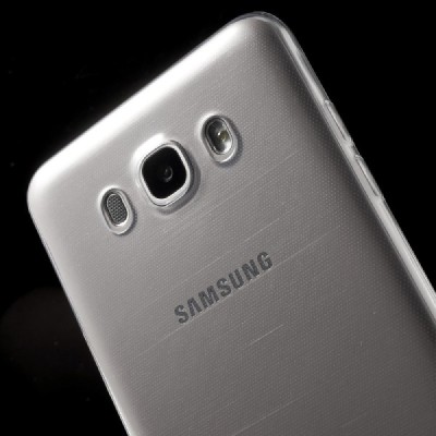 Samsung Galaxy J7 2016 (J710) dzidrs (caurspīdīgs) cieta silikona TPU pasaulē planākais apvalks / Vacins.lv