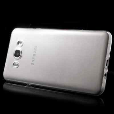 Samsung Galaxy J7 2016 (J710) dzidrs (caurspīdīgs) cieta silikona TPU pasaulē planākais apvalks / Vacins.lv