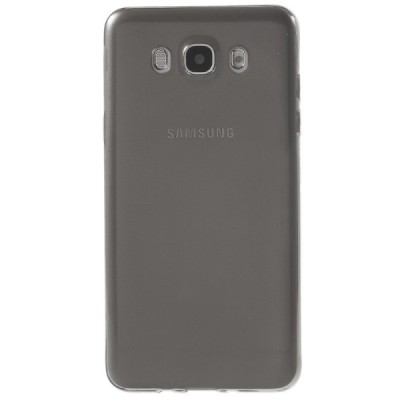 Samsung Galaxy J7 2016 (J710) dzidrs (caurspīdīgs) cieta silikona TPU pasaulē planākais pelēks apvalks / Vacins.lv