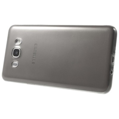 Samsung Galaxy J7 2016 (J710) dzidrs (caurspīdīgs) cieta silikona TPU pasaulē planākais pelēks apvalks / Vacins.lv