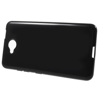 Microsoft Lumia 650 cieta silikona (TPU) melns apvalks / vacins.lv
