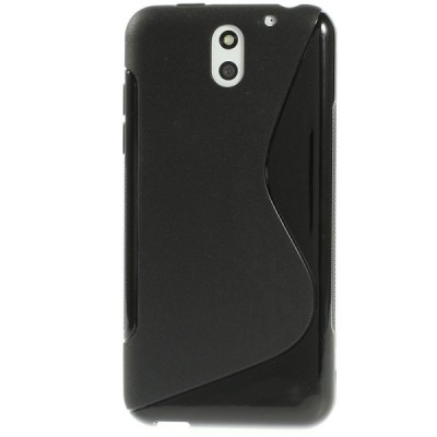 HTC Desire 610 cieta silikona (TPU) melns apvalks / vacins.lv