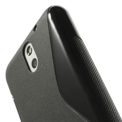 HTC Desire 610 cieta silikona (TPU) melns apvalks / vacins.lv