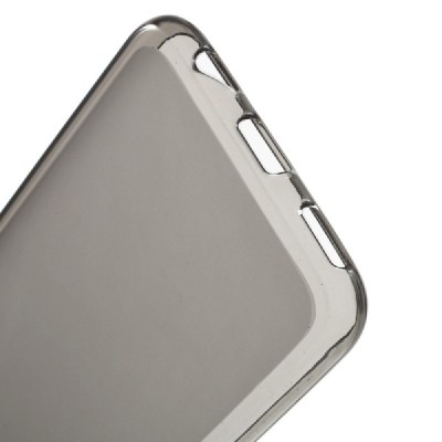 LG X-Screen (K500N) kieto silikono TPU skaidrus pilkas dėklas - nugarėlė / Priedai.lt