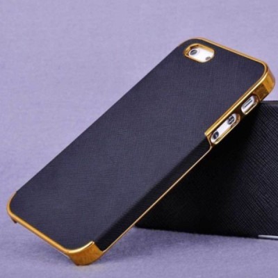 Apple iPhone 5S „Gold“ elegants melns futrālis ar spīduļiem / Vacins.lv