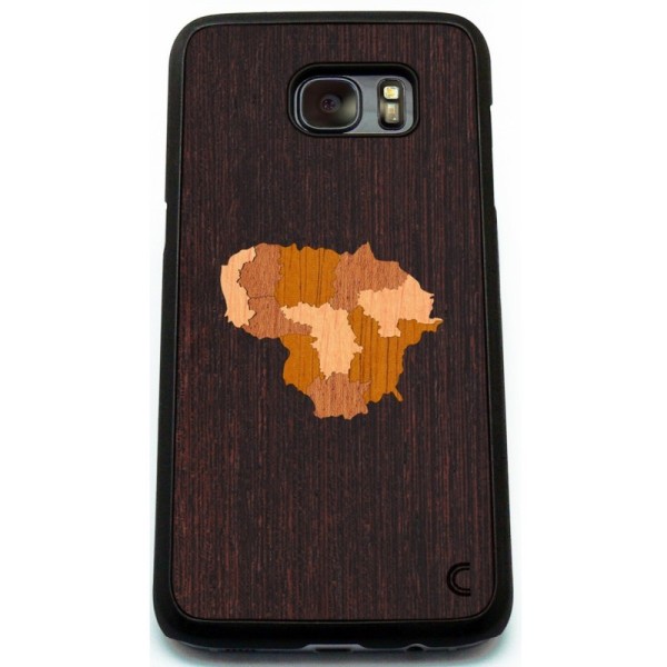 „Crafted Cover“ dabīga koka apvalks - Lietuva (Galaxy S7 Edge)