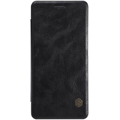 Greznais „Nillkin“ Qin sērijas ādas atvērams melns Huawei P9 Lite maciņš / Vacins.lv