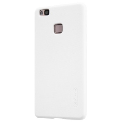 Huawei P9 Lite Nillkin Frosted Shield balts plastmasas apvalks + ekrāna aizsargplēve / Vacins.lv