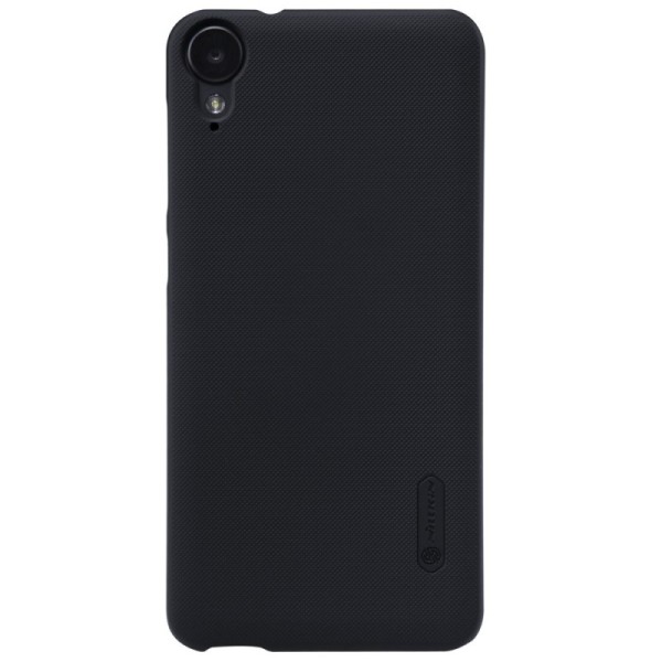 „Nillkin“ Frosted Shield dėklas - juodas + apsauginė ekrano plėvelė (Desire 825)