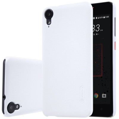 HTC Desire 825 Nillkin Frosted Shield balts plastmasas apvalks + ekrāna aizsargplēve / Vacins.lv