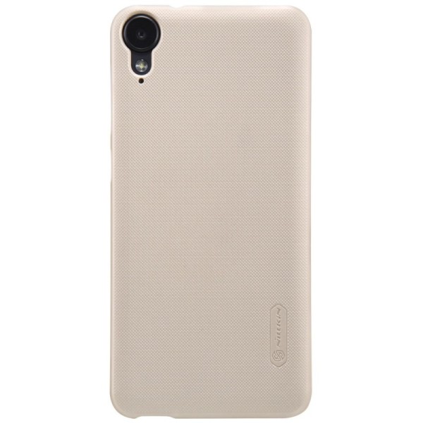 „Nillkin“ Frosted Shield dėklas - auksinis + apsauginė ekrano plėvelė (Desire 825)