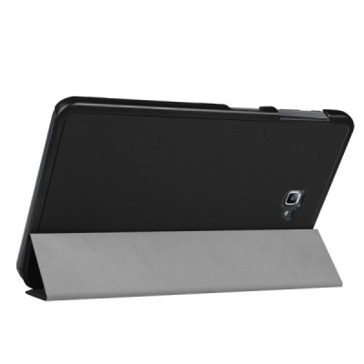 Samsung Galaxy Tab A 10.1 2016 (T580, T585) atvēramais melns maciņš / Vacins.lv