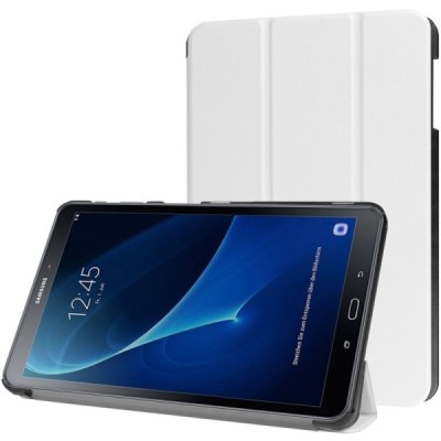 Samsung Galaxy Tab A 10.1 2016 (T580, T585) atvēramais balts maciņš / Vacins.lv