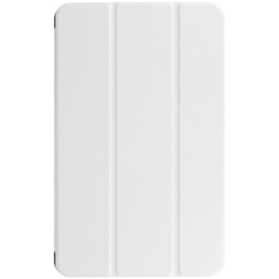 Samsung Galaxy Tab A 10.1 2016 (T580, T585) atverčiamas baltas odinis dėklas - knygutė / Priedai.lt