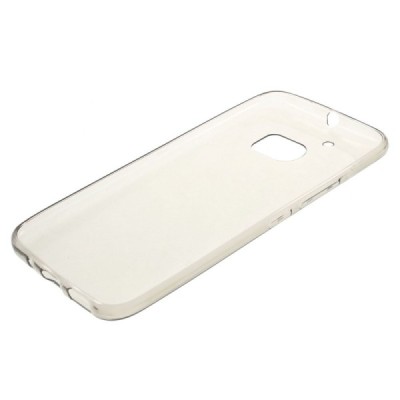 HTC 10 (M10 Lifestyle) dzidrs (caurspīdīgs) cieta silikona TPU pasaulē planākais pelēks apvalks / Vacins.lv