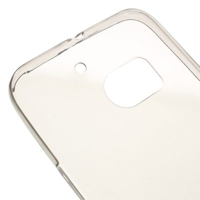HTC 10 (M10 Lifestyle) dzidrs (caurspīdīgs) cieta silikona TPU pasaulē planākais pelēks apvalks / Vacins.lv