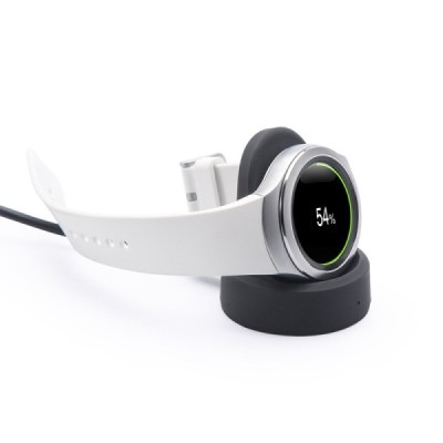 „ITian“ melns bezvadu lādētājs (Qi standarts) pulksteņiem (dock) - statīvs, turētājs (smartwatch) / Vacins.lv