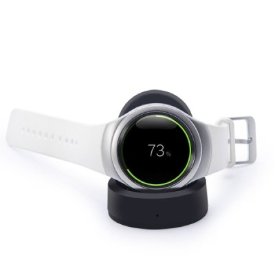 „ITian“ melns bezvadu lādētājs (Qi standarts) pulksteņiem (dock) - statīvs, turētājs (smartwatch) / Vacins.lv