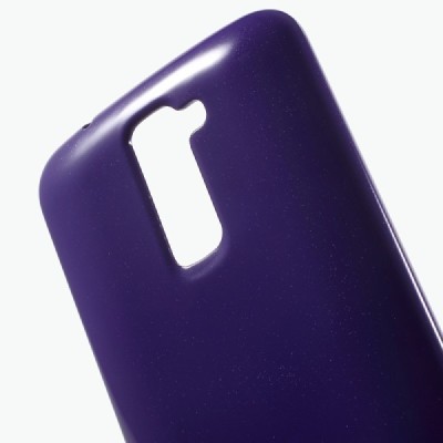 LG K10 (K420N) violetinė Mercury kieto silikono (TPU) dėklas - nugarėlė / Priedai.lt