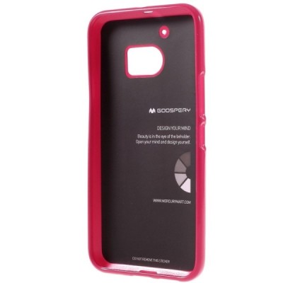 HTC 10 (M10 Lifestyle) tamsiai rožinis Mercury kieto silikono (TPU) dėklas - nugarėlė / Priedai.lt